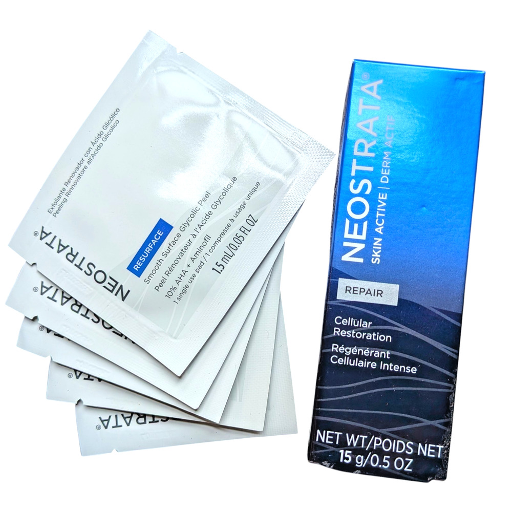 Neostrata LOT Repair Cellular Restoration 15g + 5 Resurface Glycolic Peel Pads